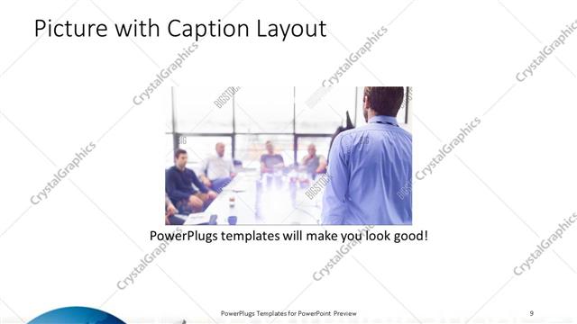 Picture with Caption presentation slide layout
