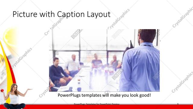 Picture with Caption presentation slide layout