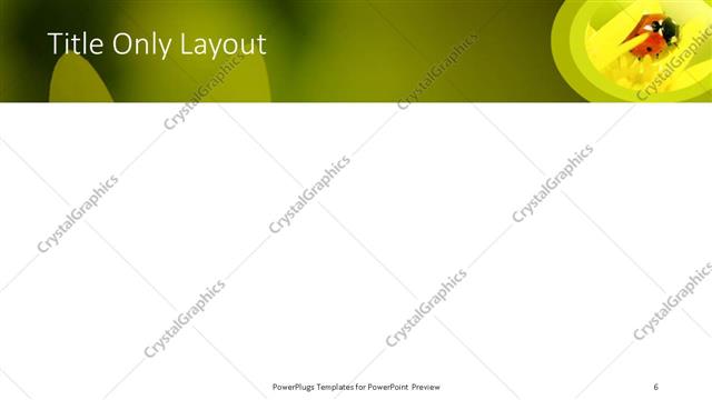 Title Only presentation slide layout