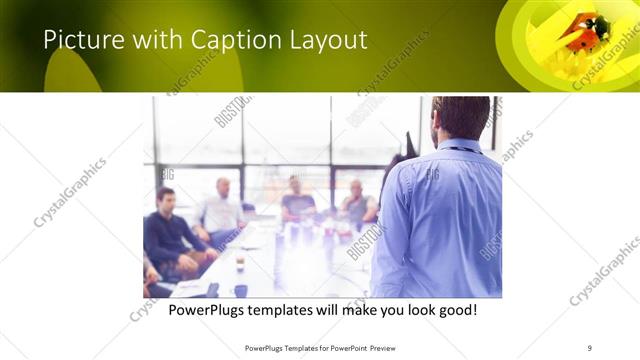 Picture with Caption presentation slide layout