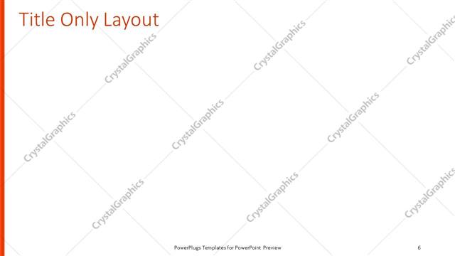 Title Only presentation slide layout