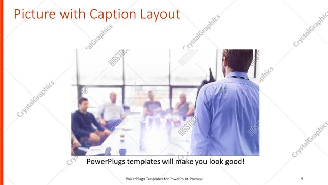 Picture with Caption presentation slide layout