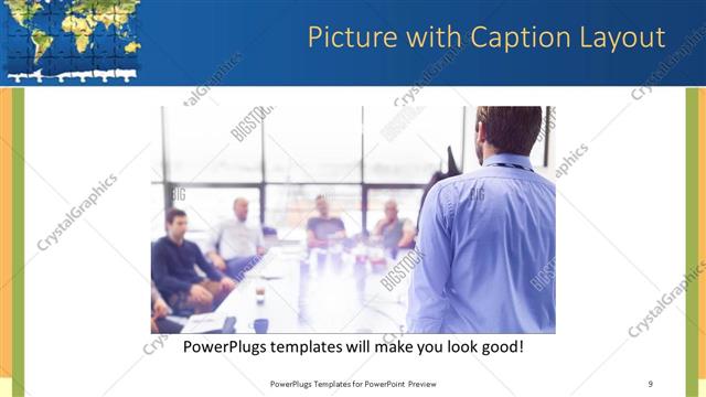 Picture with Caption presentation slide layout