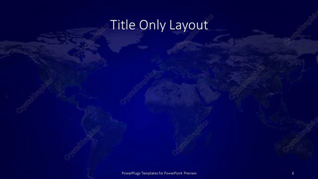 Title Only presentation slide layout