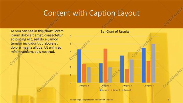 Content with Caption presentation slide layout