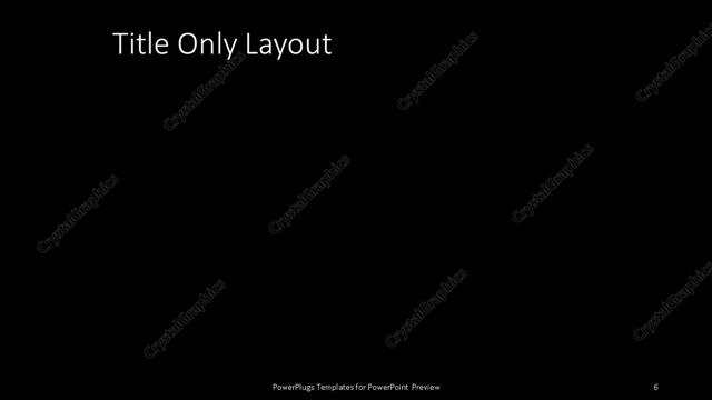 Title Only presentation slide layout