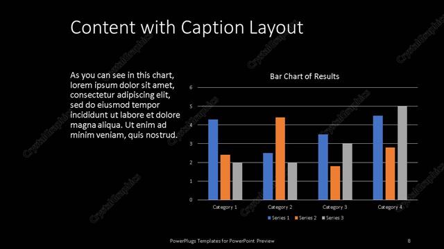 Content with Caption presentation slide layout