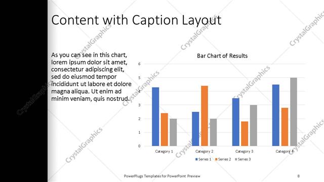 Content with Caption presentation slide layout