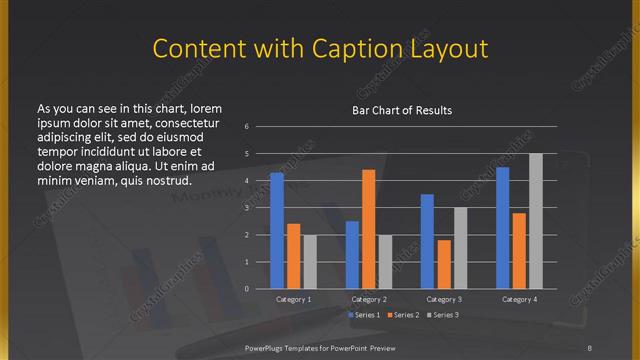 Content with Caption presentation slide layout