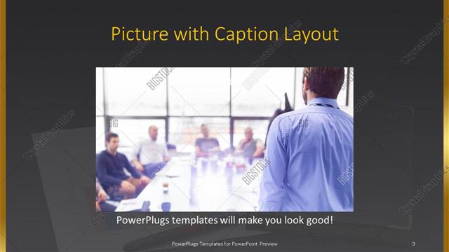 Picture with Caption presentation slide layout