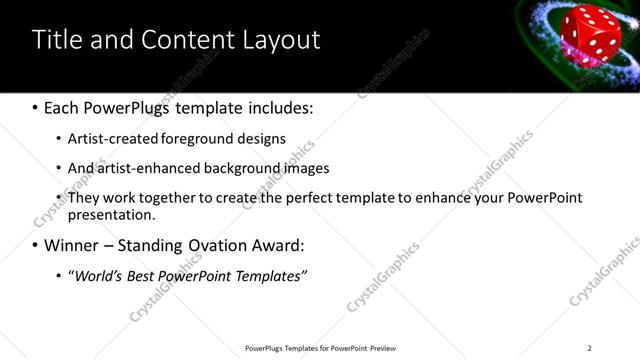 Title and Content presentation slide layout