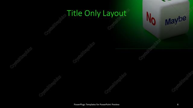 Title Only presentation slide layout