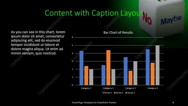 Content with Caption presentation slide layout