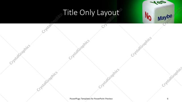 Title Only presentation slide layout