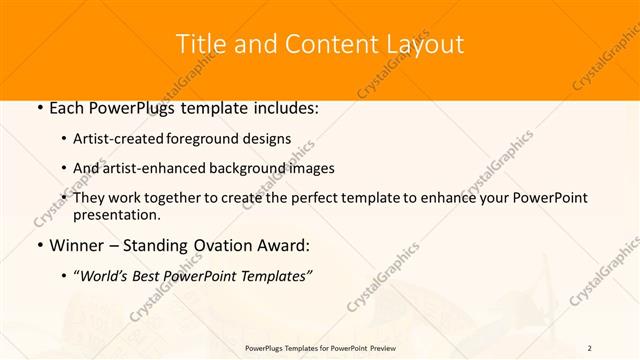Title and Content presentation slide layout