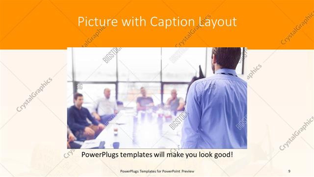 Picture with Caption presentation slide layout