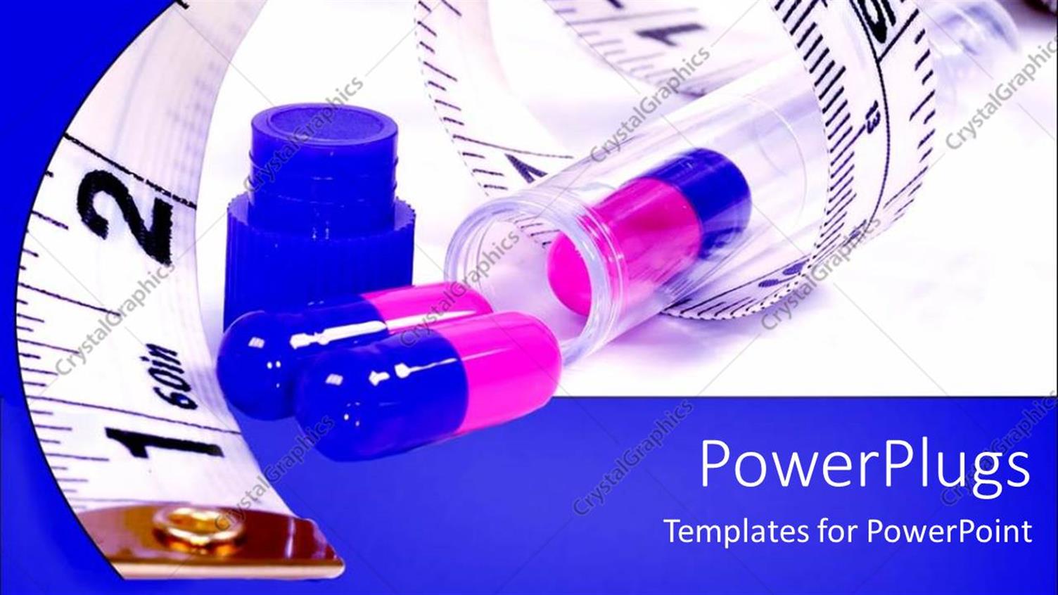 Featuring Diet Pills in Bottle with Measuring Tape, Weight Loss