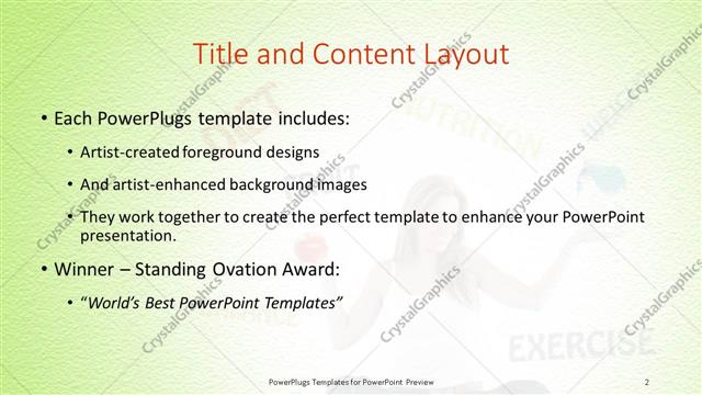 Title and Content presentation slide layout