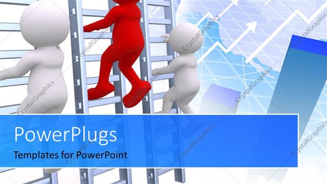  Presentation with first - Diferrent figures in a race to climb the ladder first