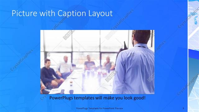 Picture with Caption presentation slide layout