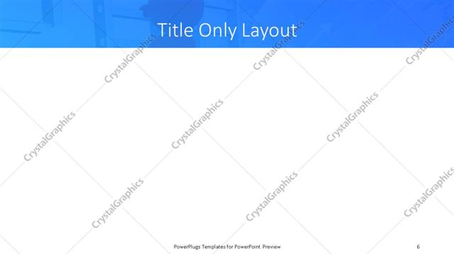 Title Only presentation slide layout