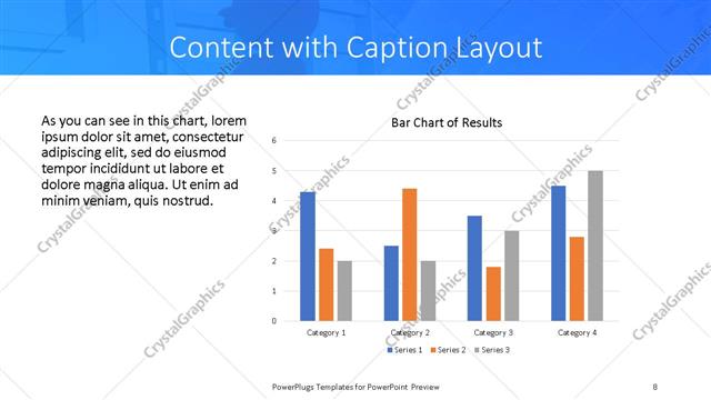 Content with Caption presentation slide layout