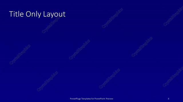 Title Only presentation slide layout