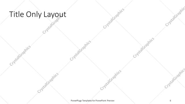 Title Only presentation slide layout