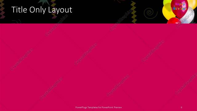 Title Only presentation slide layout