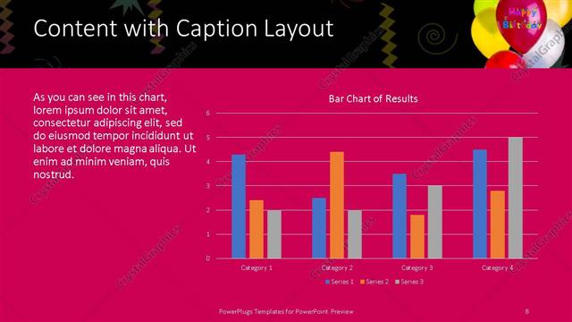 Content with Caption presentation slide layout