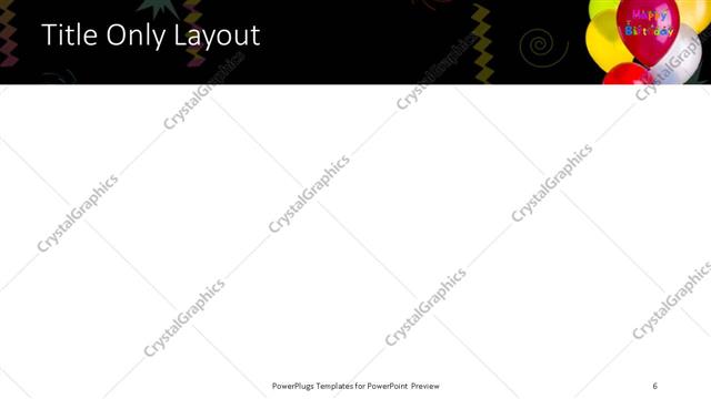 Title Only presentation slide layout