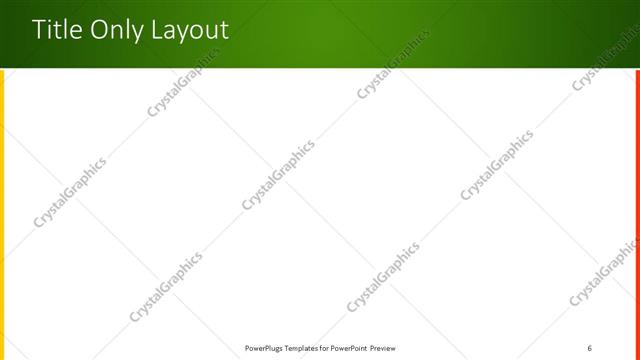 Title Only presentation slide layout