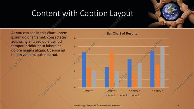 Content with Caption presentation slide layout