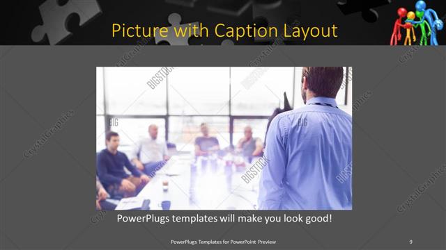 Picture with Caption presentation slide layout