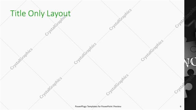 Title Only presentation slide layout