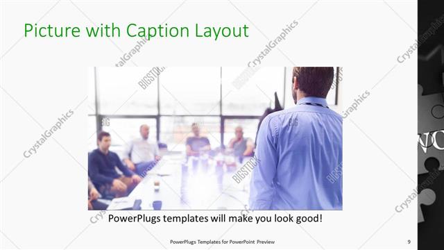Picture with Caption presentation slide layout