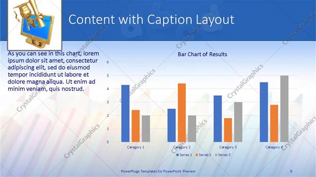 Content with Caption presentation slide layout