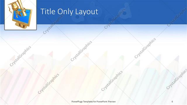 Title Only presentation slide layout