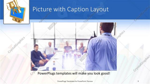 Picture with Caption presentation slide layout