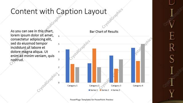 Content with Caption presentation slide layout