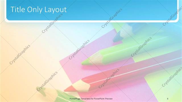 Title Only presentation slide layout