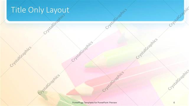 Title Only presentation slide layout