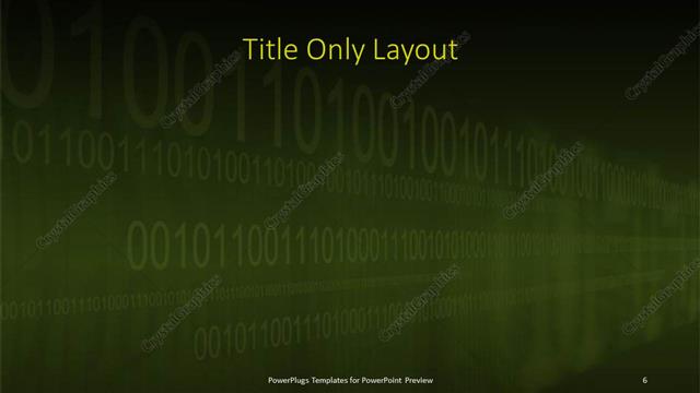 Title Only presentation slide layout