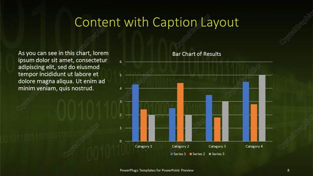 Content with Caption presentation slide layout