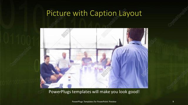 Picture with Caption presentation slide layout