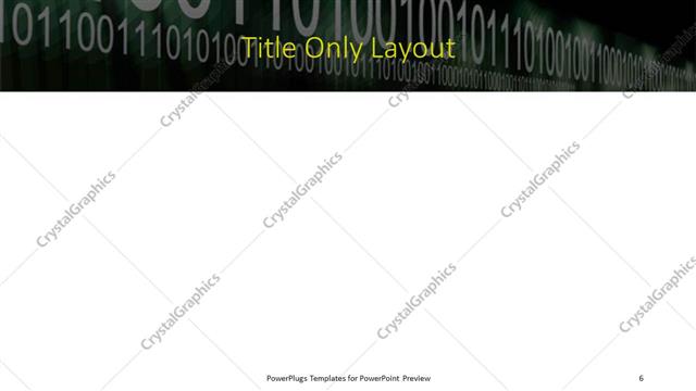 Title Only presentation slide layout