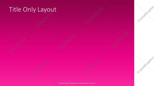 Title Only presentation slide layout