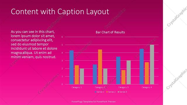 Content with Caption presentation slide layout
