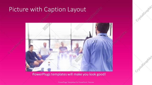 Picture with Caption presentation slide layout