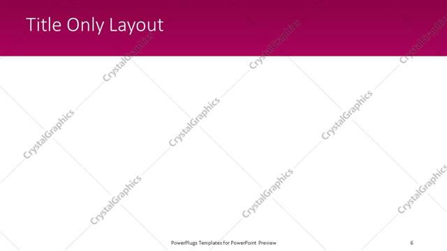 Title Only presentation slide layout